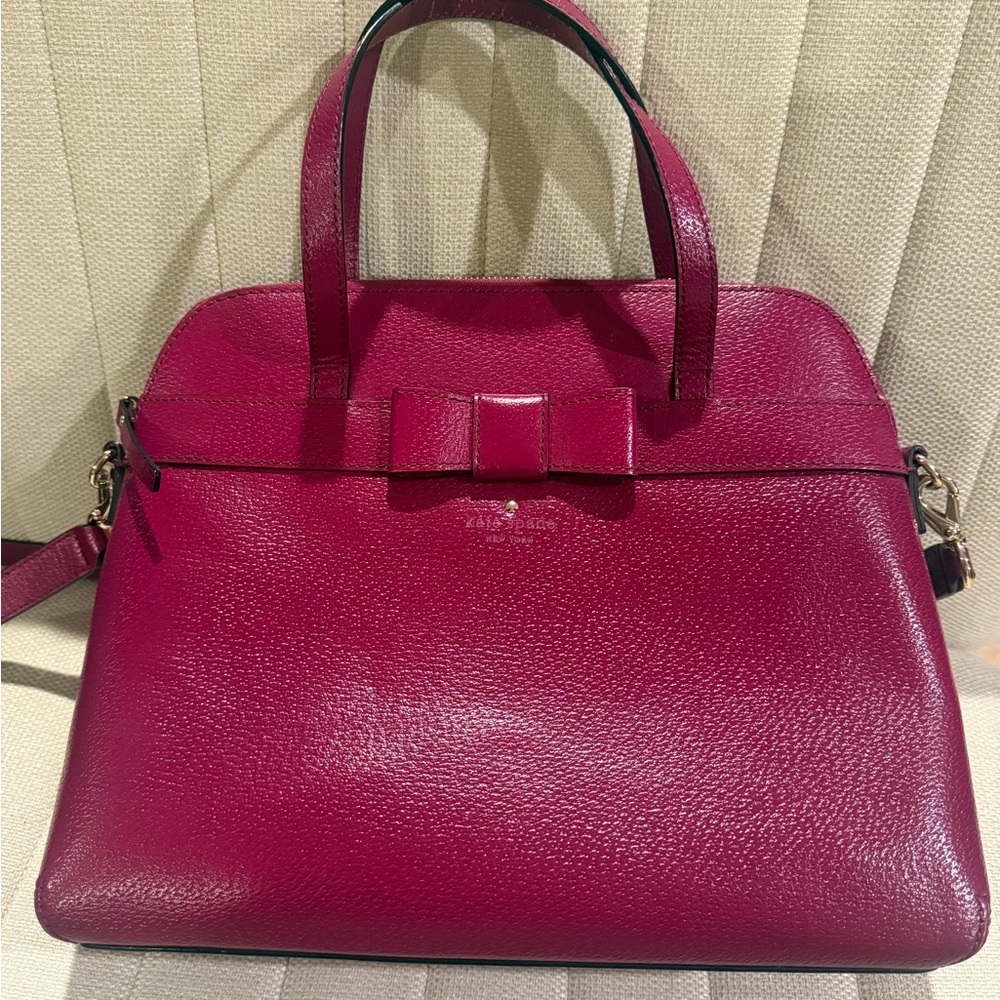 Kate Spade Magenta Leather Shoulder Bag